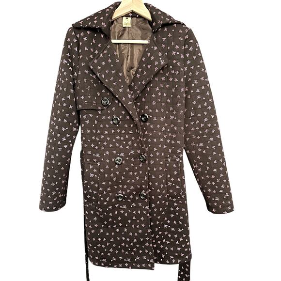 Pink Bow Trench Coat - Picture 1 of 4